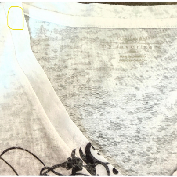 Sheer burnout mandala graphic tee indie sleaze soft goth vintage revival tops - Picture 5 of 8